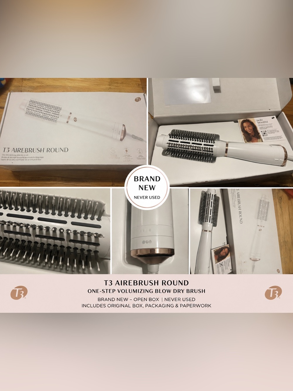 T3 Airebrush Round - One-Step Volumizing Blow Dry Brush
